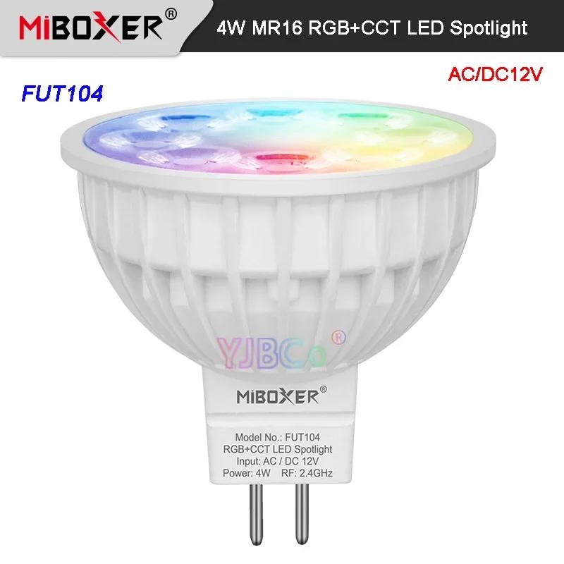 Miboxer ǳ  , жƮ 2.4G RF  , 4W MR16 RGB + CCT LED ƮƮ, FUT104, 12V AC/DC12V RGBCCT